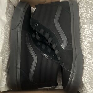 Vans Big Kids Black High-Top Sneakers
